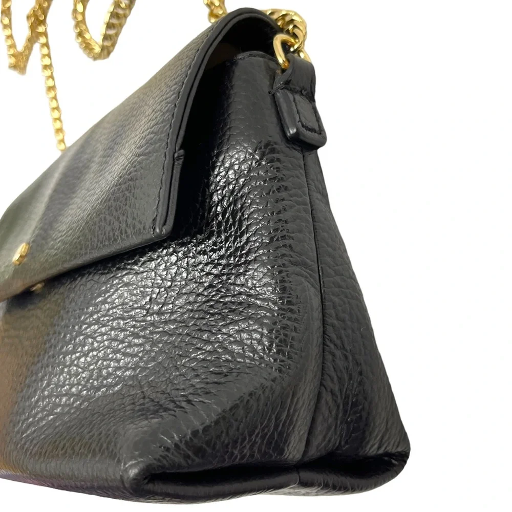 SOLD 🔴 Banana Republic leather shoulder bag Crossbody bag with gold chain - Picture 8 of 15